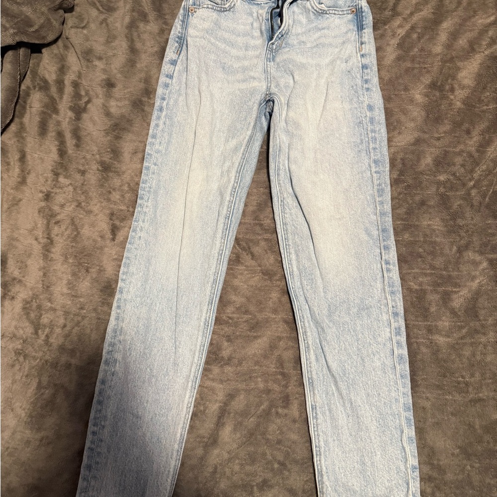 American Eagle Outfitters Light Wash Straight Leg Jeans